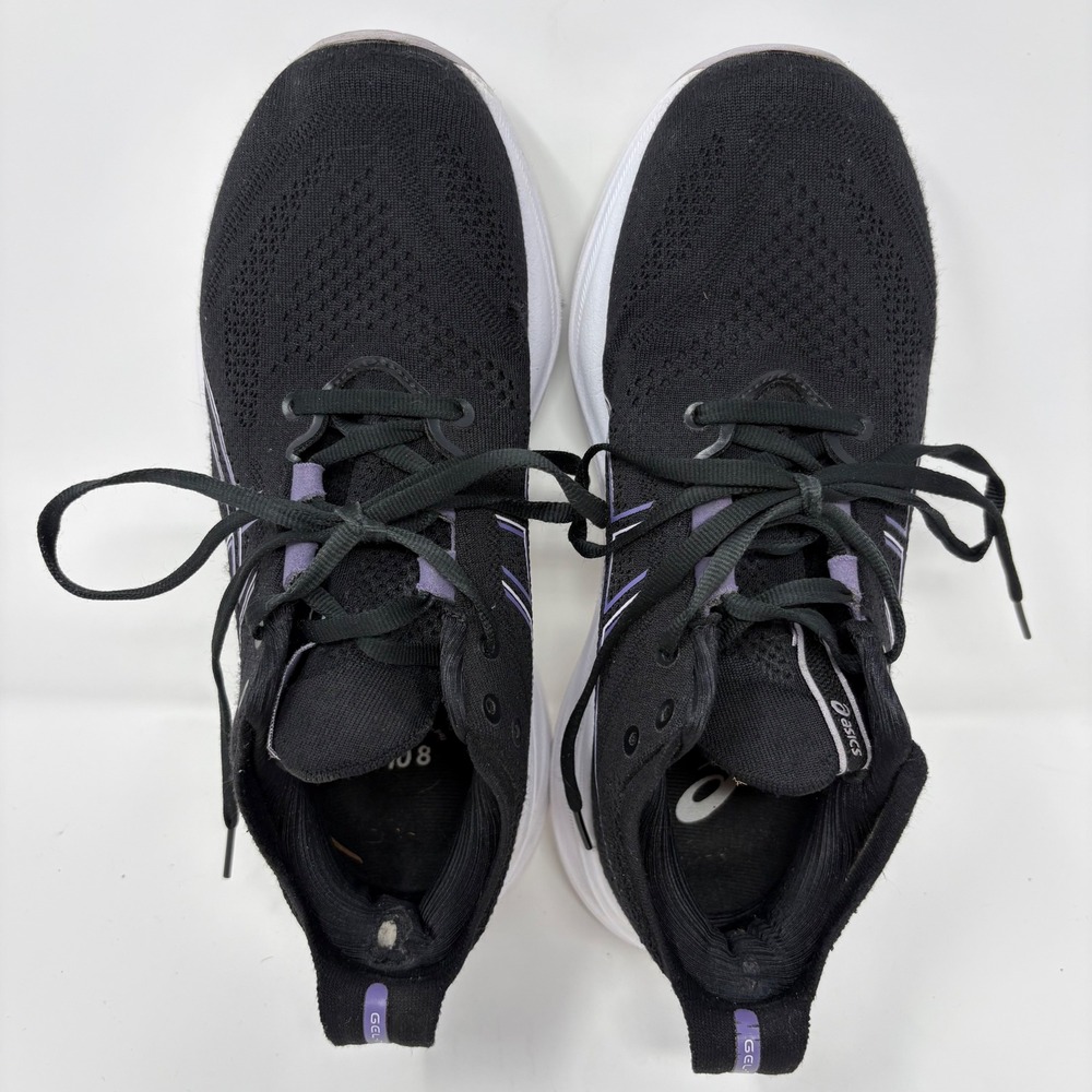 ASICS Gel-Nimbus 26 Women's Size 7.5 Black Running Shoes (1012B601) - Picture 5 of 8